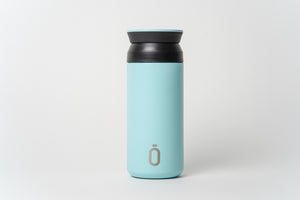 Botella termo reutilizable Azul café 350ml