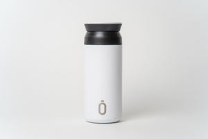 Botella termo reutilizable Blanca café 350ml