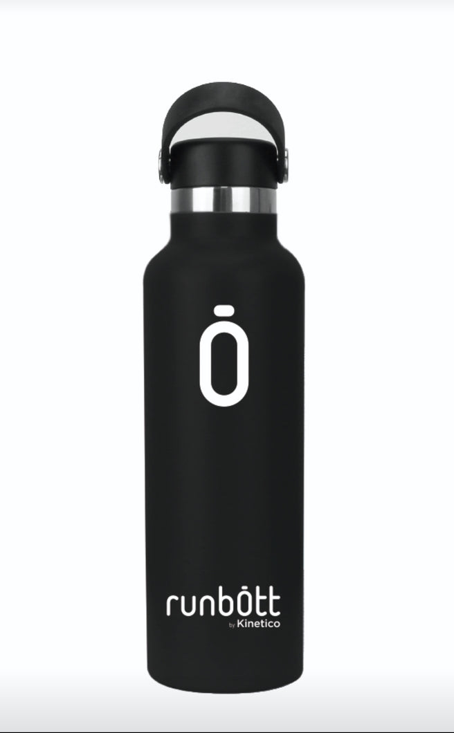 Botella termo reutilizable negra merakiheartmade